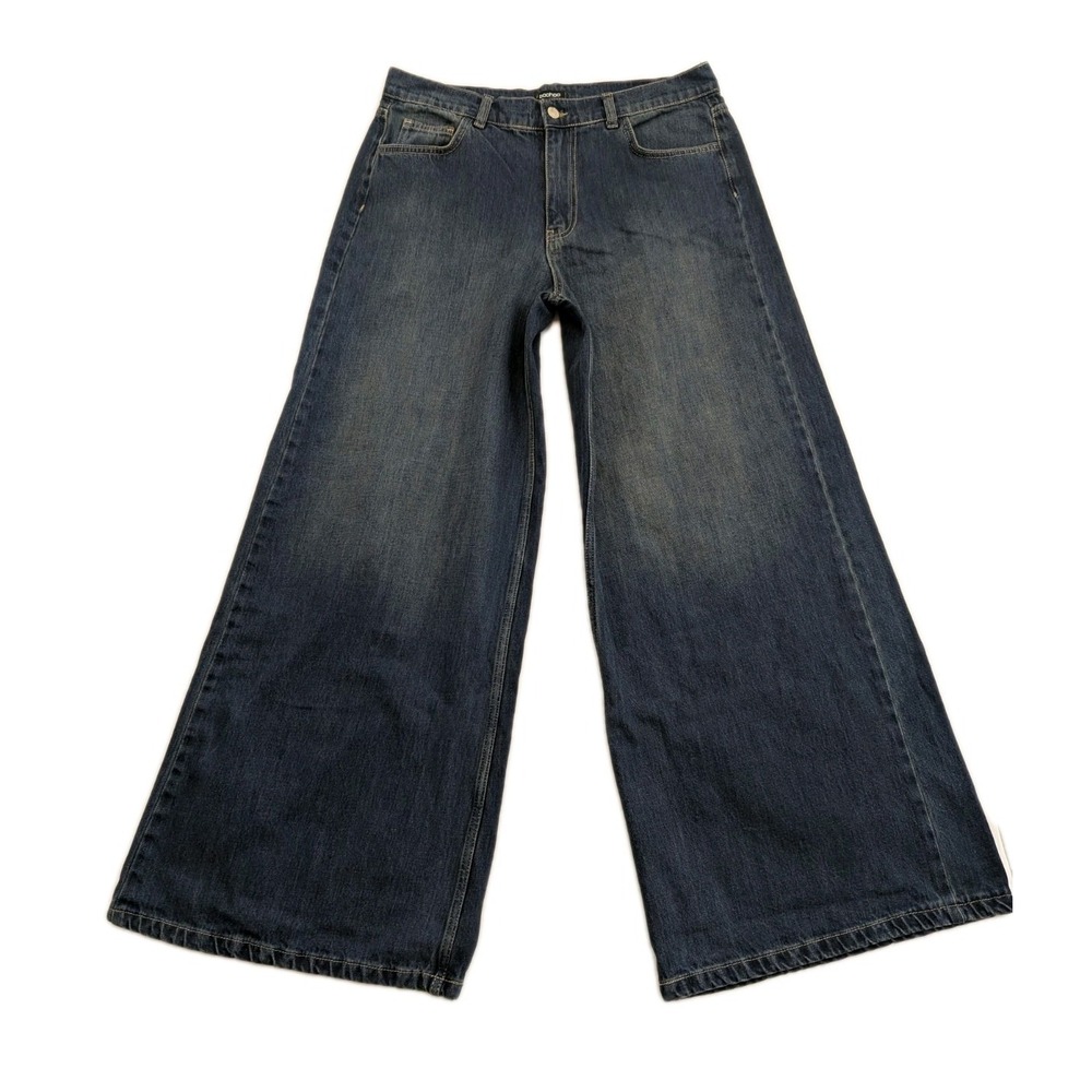 Boohoo High Rise Wide Leg Jeans Women's Size 10